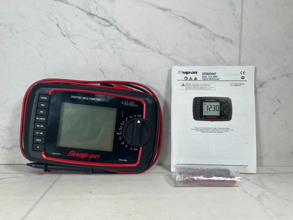 Snap-On EEDM596FK Digital Multimeter True-RMS Handheld Diagnostic Tool (A1G008552)