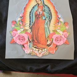OUR LADY OF GUADALUPE IRON ON NEW