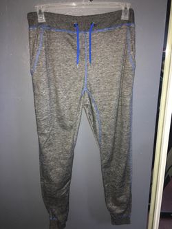 Blue striped jogger pants (medium)