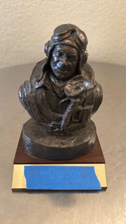 Vtg Michael Garman Signed 1985 WWll Bomber Sculpture 