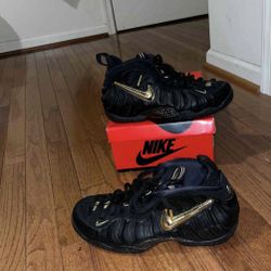Nike Air Foamposite Pro Black Metallic Gold