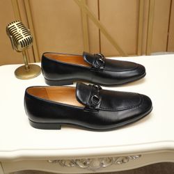 Gucci GG Men’s Leather Shoes With Box New 