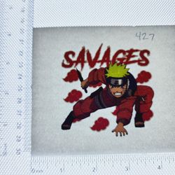 Iron On Heat Transfer  Good For T-shirts Sweaters Jackets T Shirt Design Size Is About 3x3  Naruto #427