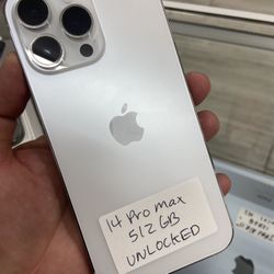 14 Pro Max Unlocked. Cash Or $10 Down W Approval 