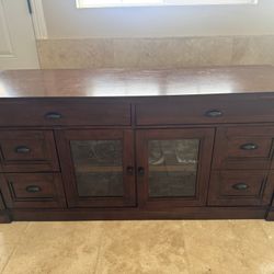 Costco Dark Wood TV Stand