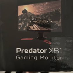 27” Acer Predator Xb1 165hz 1440p IPS Monitor