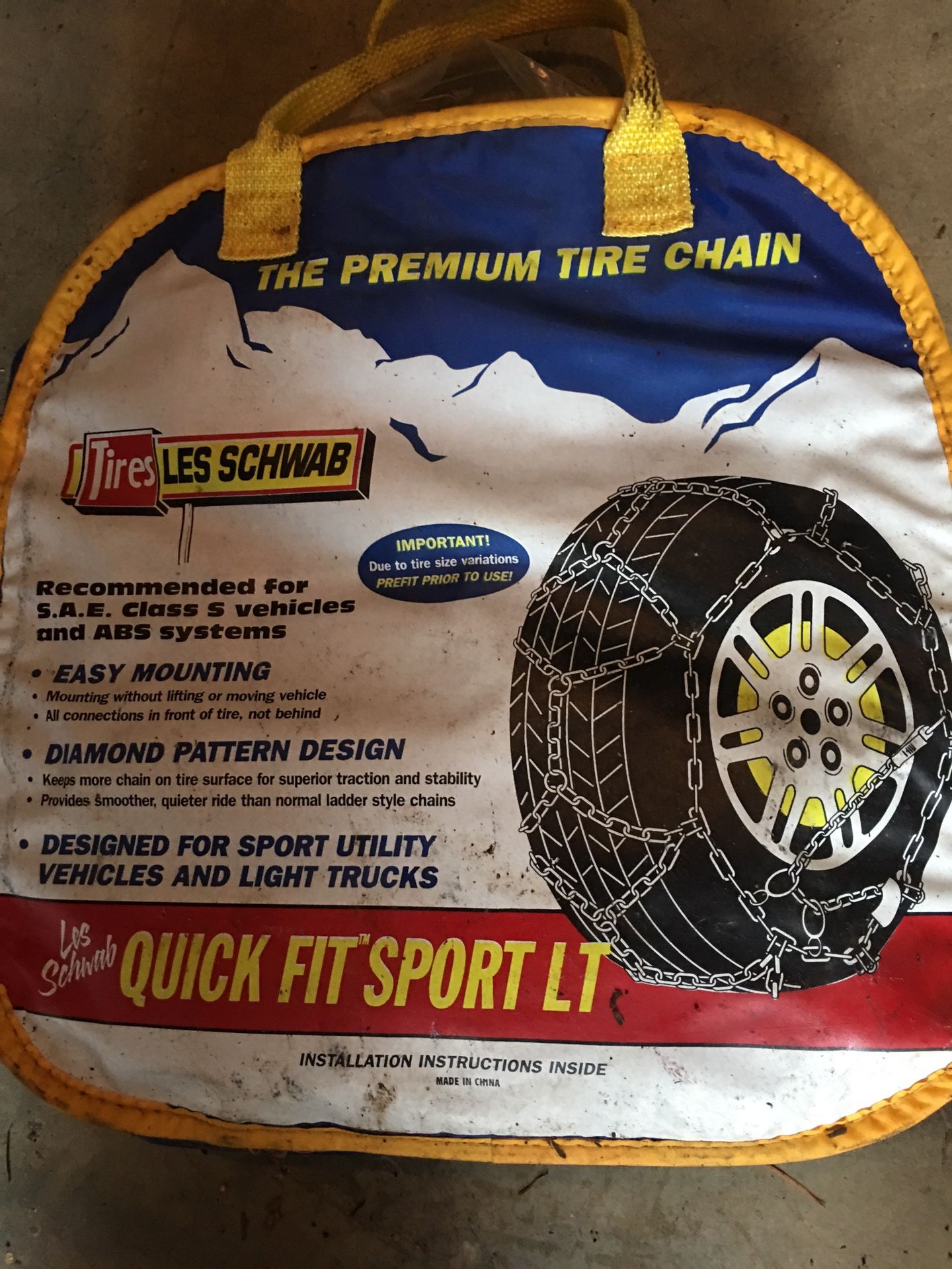 Truck tire chains led schwab