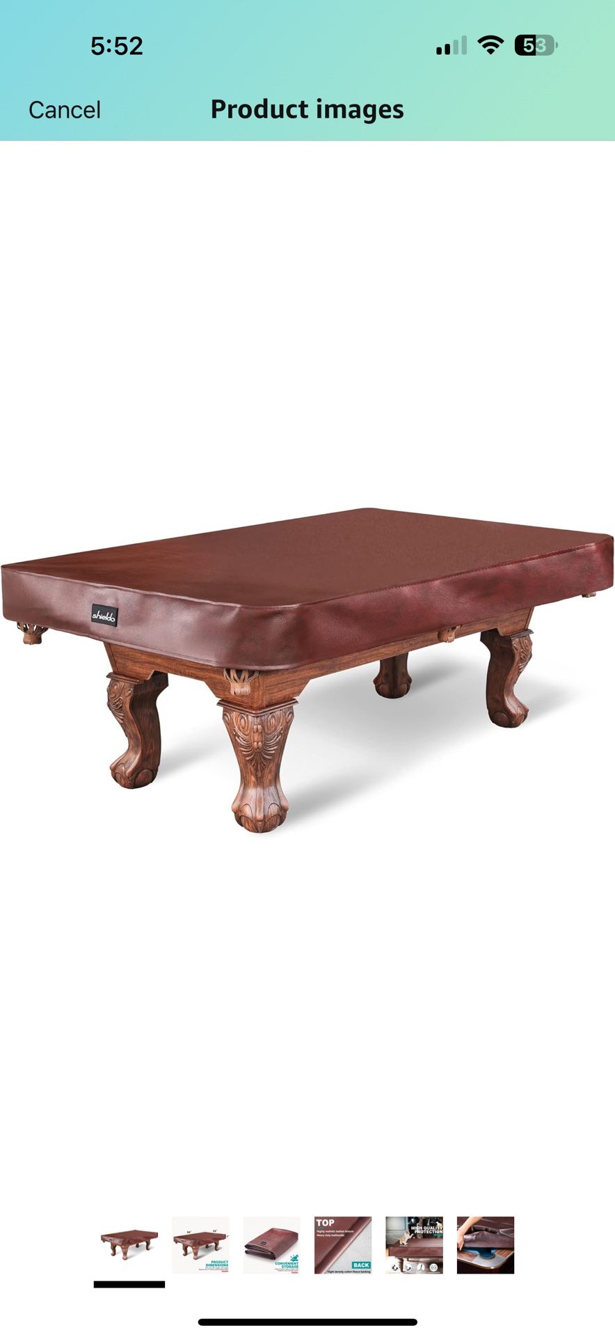 Pool Table With cover And accessories