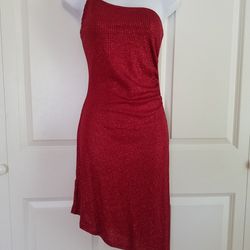 Women's short red dress- Size S