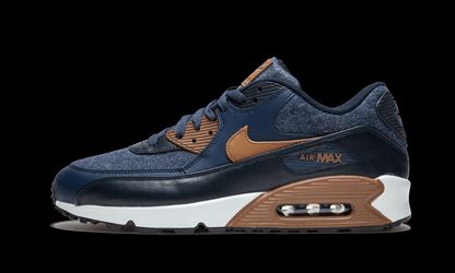 Nike Air Max 90 premium brand new in the box blue and brown size 10