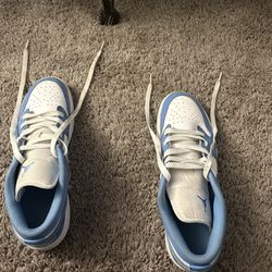 Blue/White Jordans Size 6.5