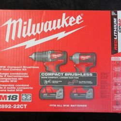 Selling Milwaukee

M18 18V Lithium-Ion Brushless Cordless Compact Drill/Impact Combo Kit (2-Tool) W/ (2) 2.0Ah Batteries, Charger & Bag

