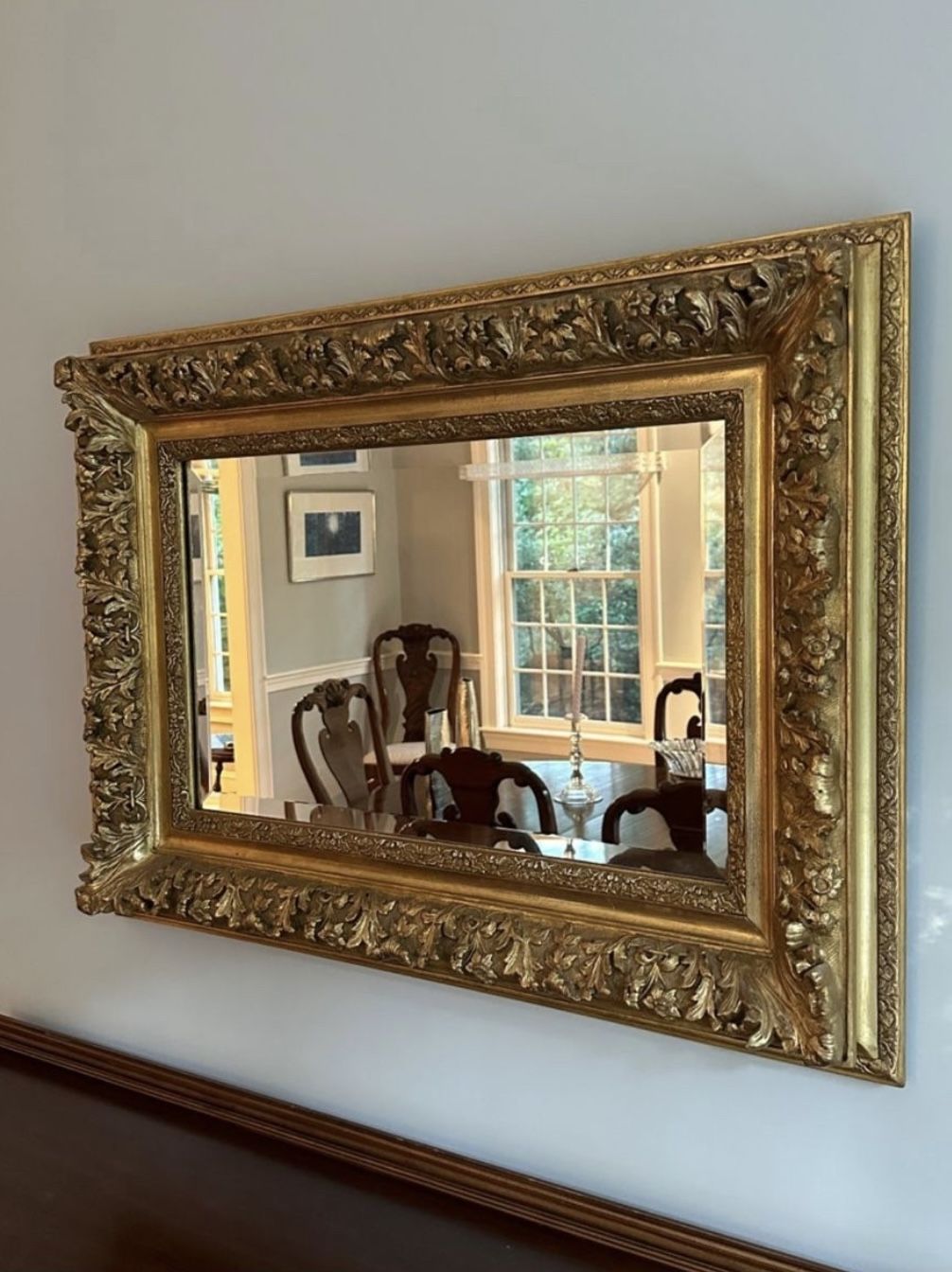 Carved Gold Mirror