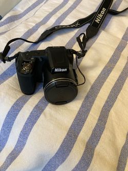 Nikon Camera kit: Camera CoolPix L840 + carry case + rechargeable batteries + Targus camera stand