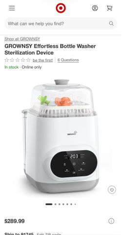 Grownsy bottle washer