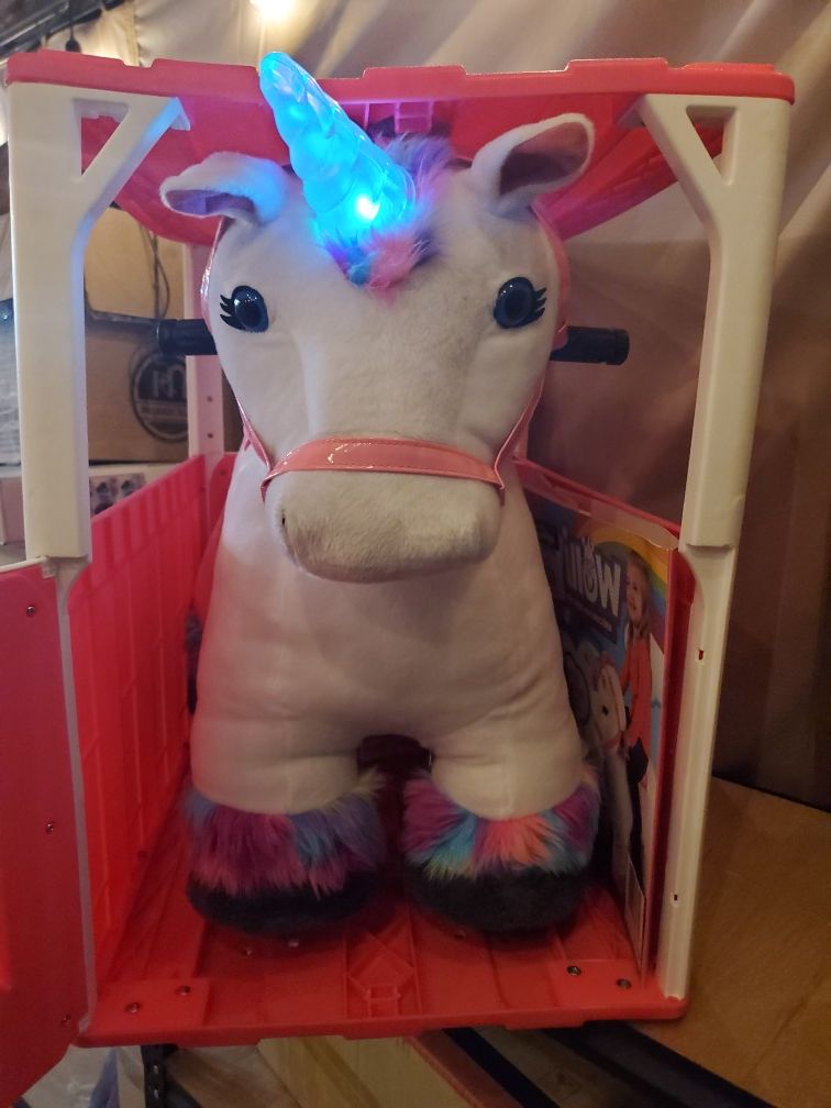 Electric ride-on unicorn