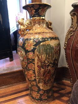 4 antique vases art china porcelain