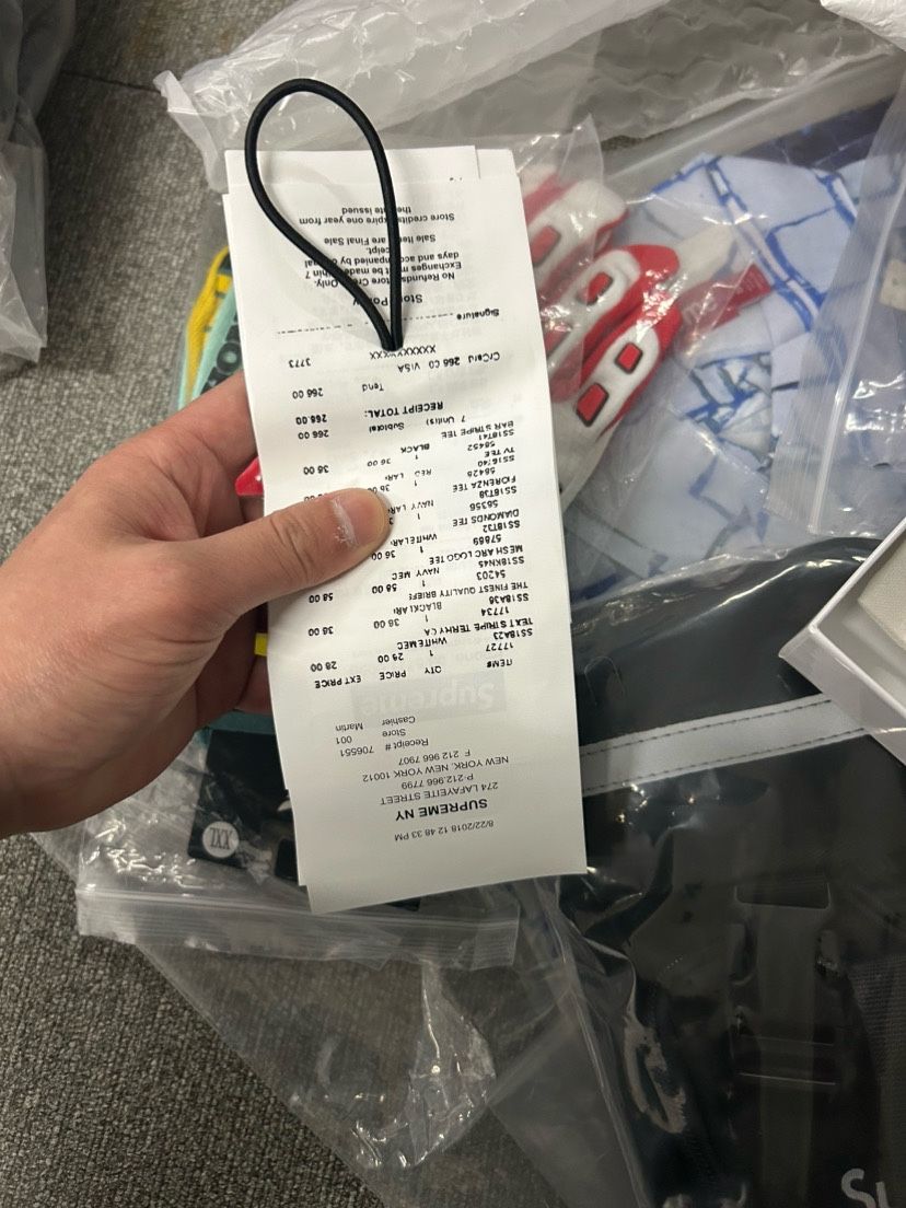 Supreme x MM6 Maison Margiela Receipt Wallet