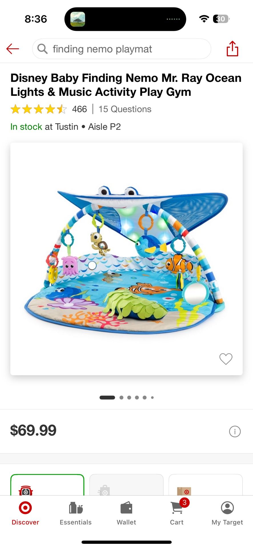 Disney Finding Nemo Baby Play Gym