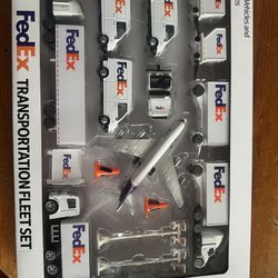 (fedex fleet diecast car set brand new