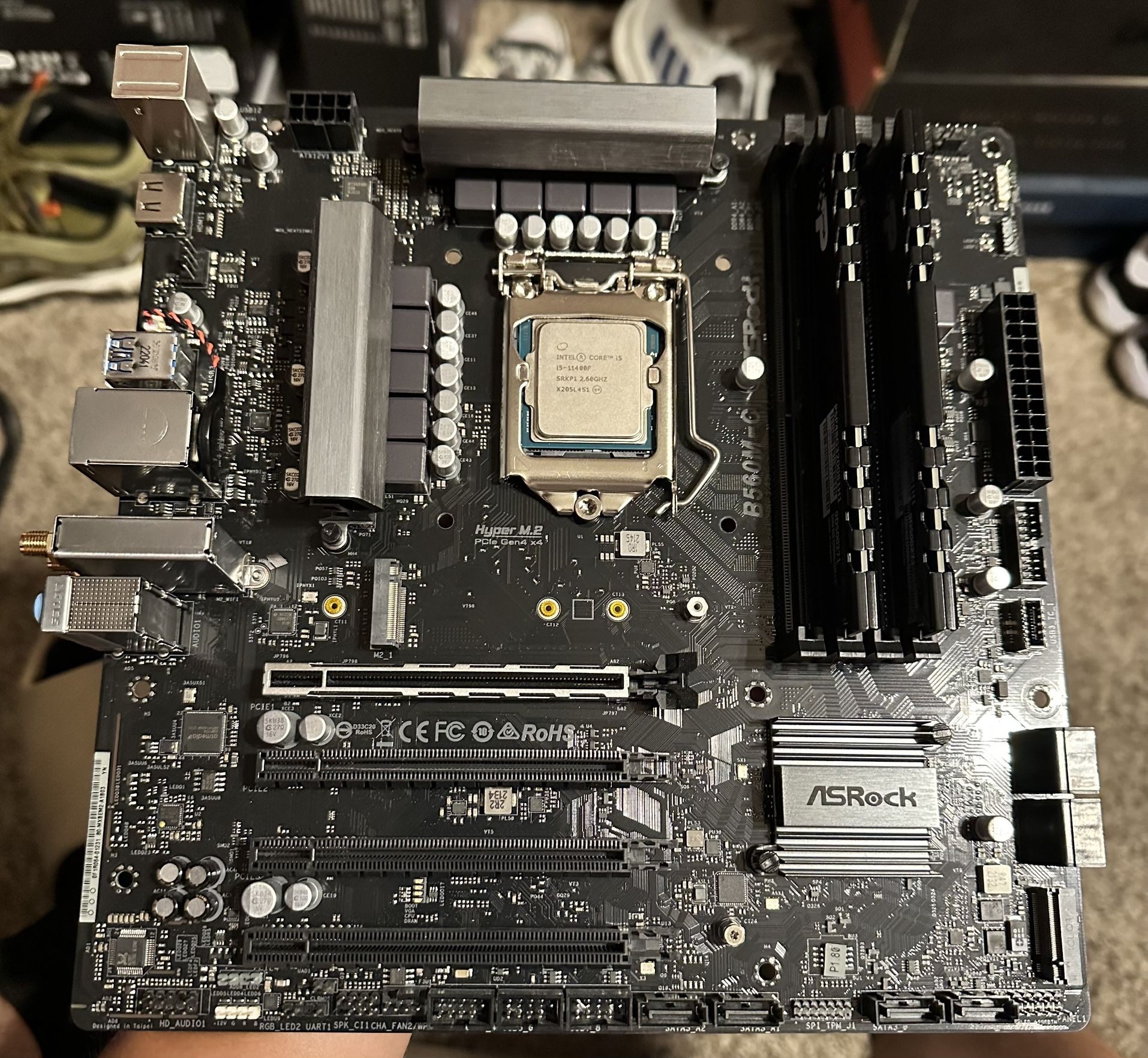 ASRock Motherboard with Intel i5-11400F CPU