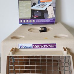 Medium Dog Crate and Pet Door 