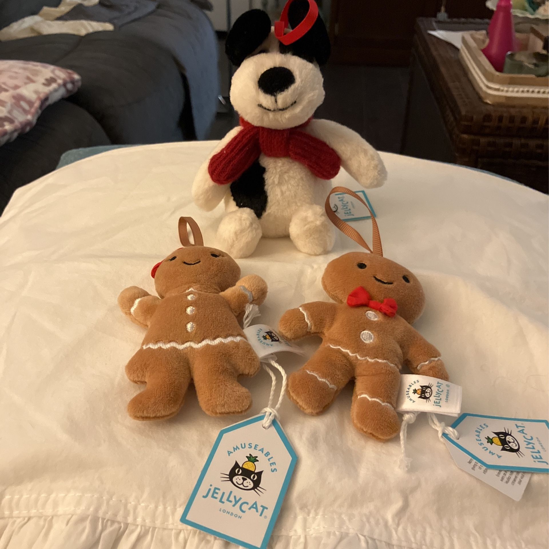 Jellycat Ornaments (gingerbreads Are Sold)