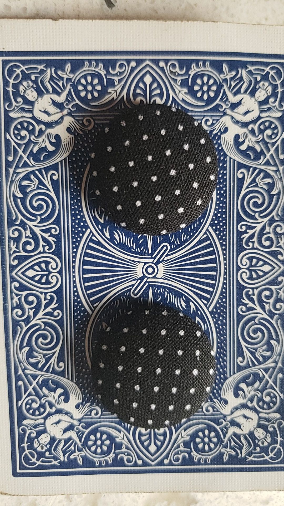 Polk a dot Fabric Earrings