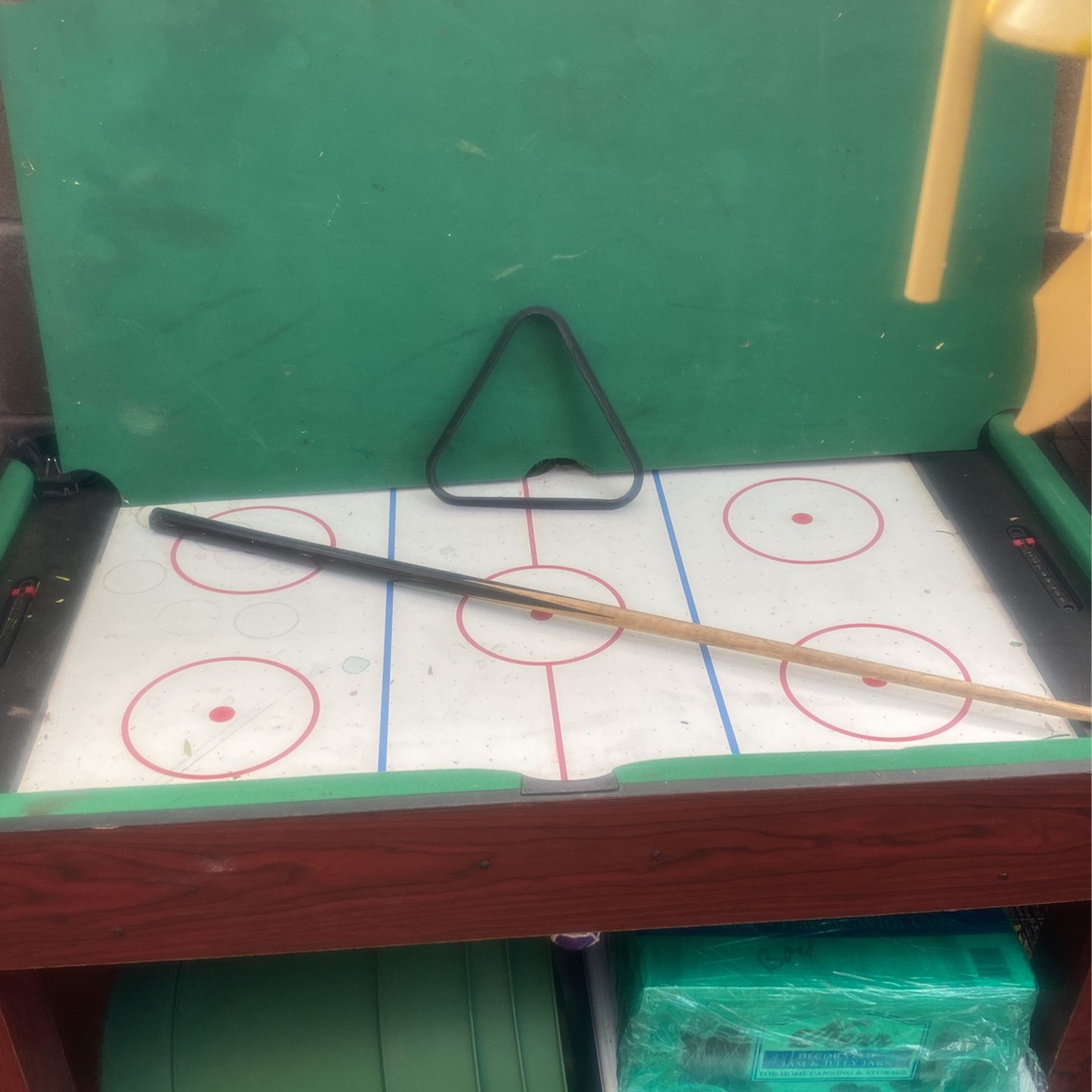 Air hockey and pool table mini