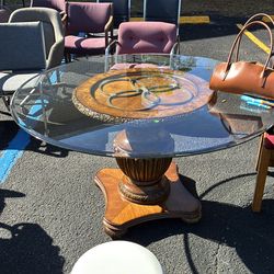 Glass top Table