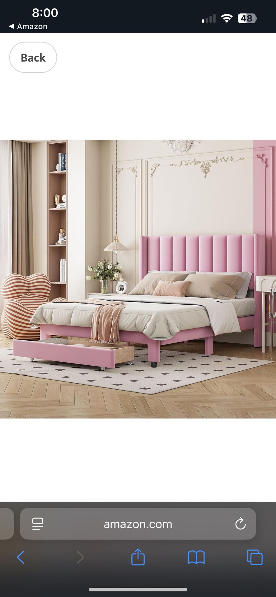 New In Box Full Size Bed Frame