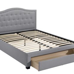 New Queen Size Bed W/Storage & New Mattress 