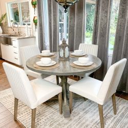 Custom Built Dining Table Solid wood Farmhouse Set Modern Rustic Bench Country Oval Round Counter Breakfast Height  Farm House 