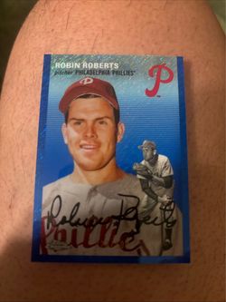 Robin Roberts Signed Topps Chrome Baseball Card #/100