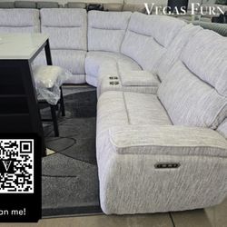 Sectional Power Recliners Heat Rest 