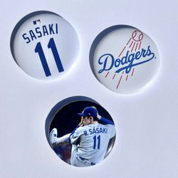 Los Angeles Dodgers 3-Pin Button Pack