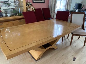 Elegant Dining Set With 6 Chairs - Italian Finish