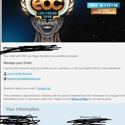 Edc ticket GA
