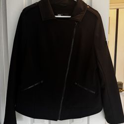 Miss Sixty (M60) Asymmetrical Zip Moto Jacket (XL)