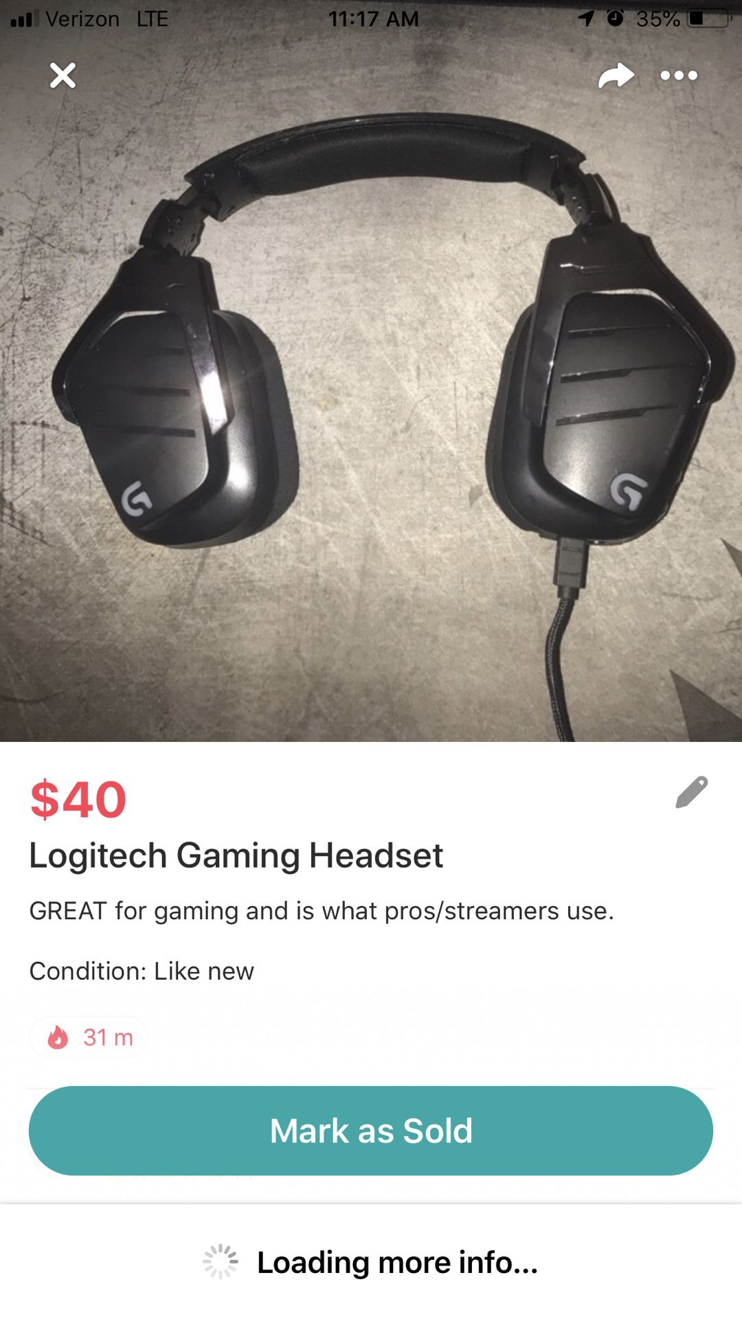 Logitech Gaming headset
