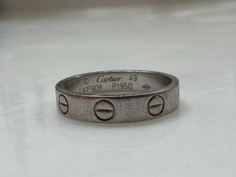 platinum Cartier Love Ring size 49