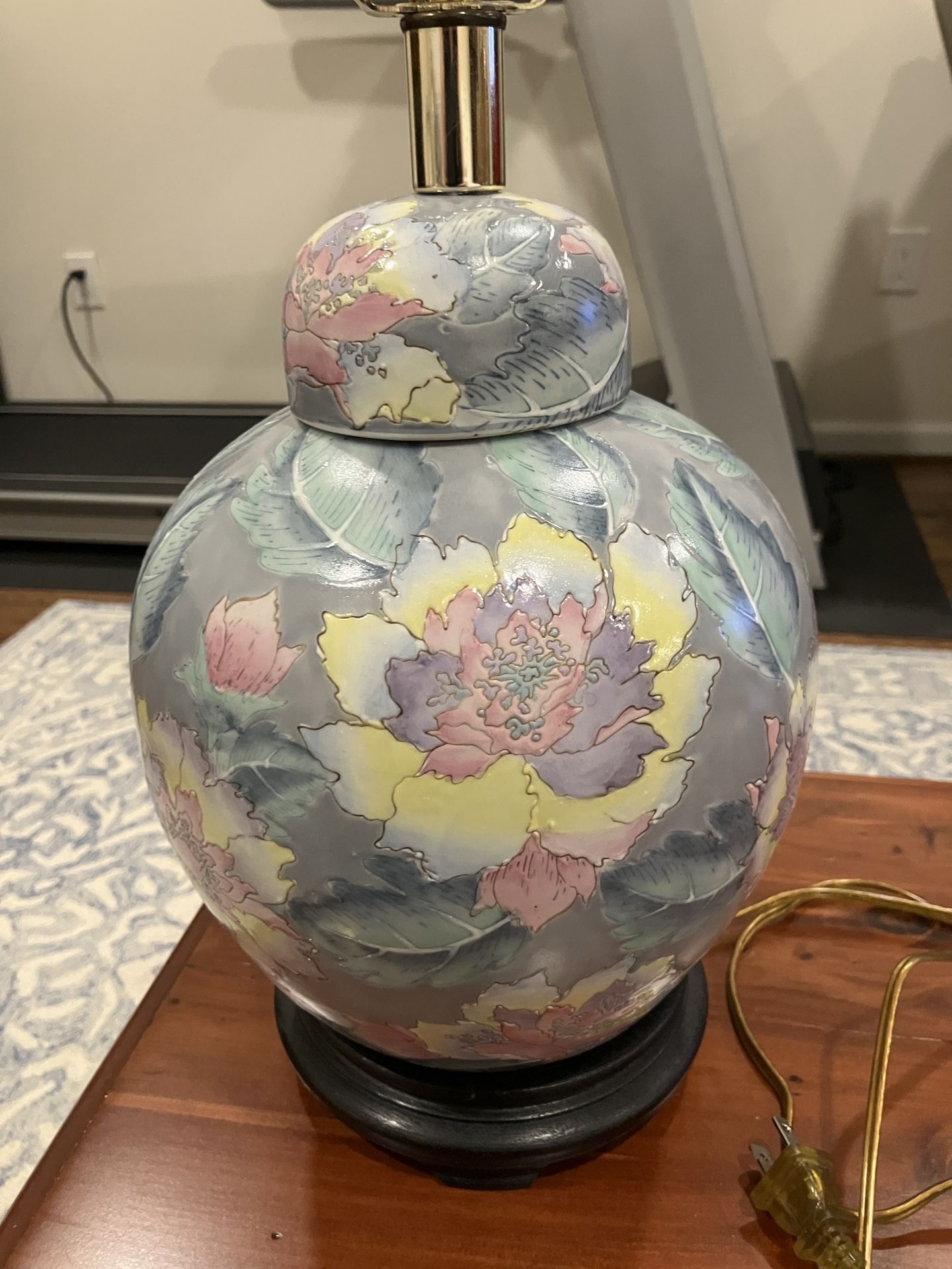 Vintage Chinoiserie Ginger Jar Lamp