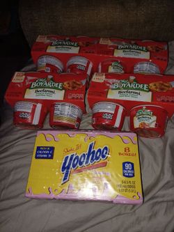Chef boyardee and yoohoo