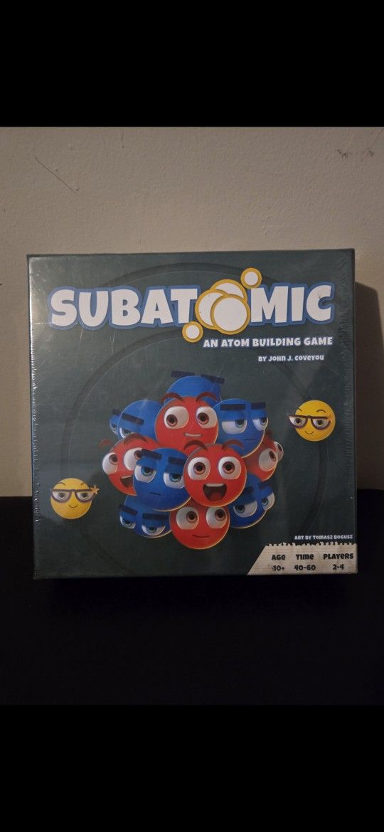 New Sealed- SUBATOMIC- AN ATOM BUILDING GAME