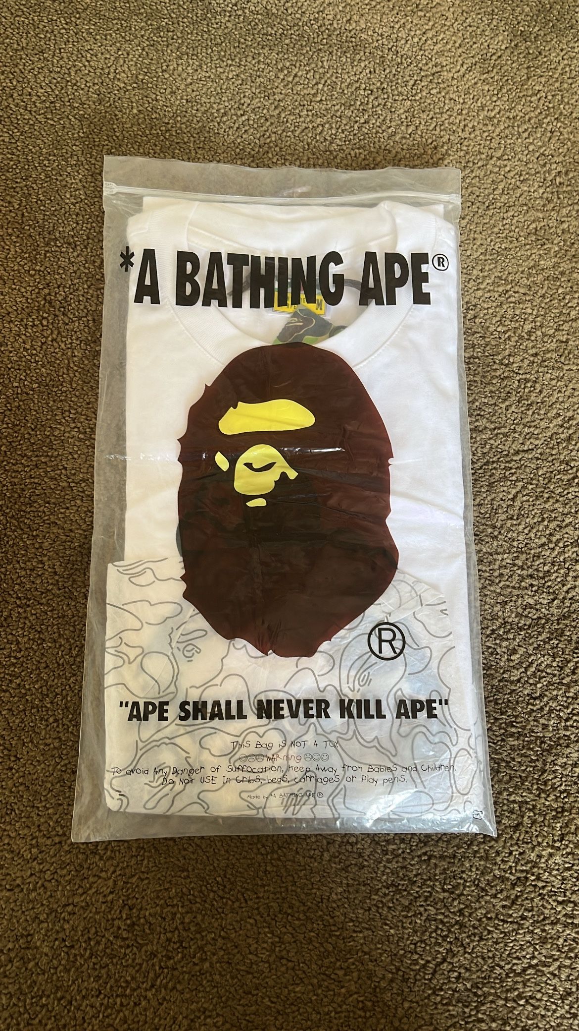Bathing Ape White T Shirt