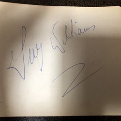 Disney Zorro & Lost in Space Guy Williams Autograph Signed Page