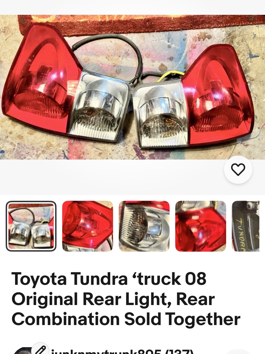 Toyota Tundra ‘08 Rear Lights Set.