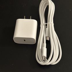 Type C to Apple Lightening Cable with Charger, Type C to Type C