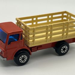 Rare!! 1976 Red & beige Cattle Truck Matchbox Lesney Superfast Diecast No 71
