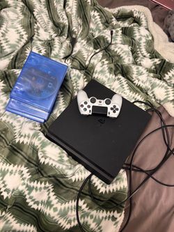 PS4 console with games and controller included